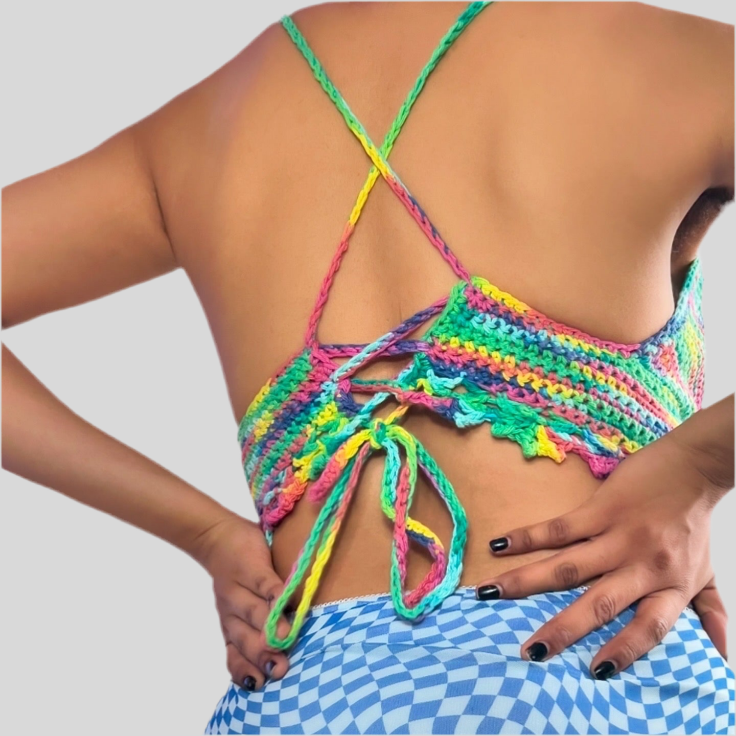 Rainbow Starr Top - Handmade Crochet Tops & Bralettes