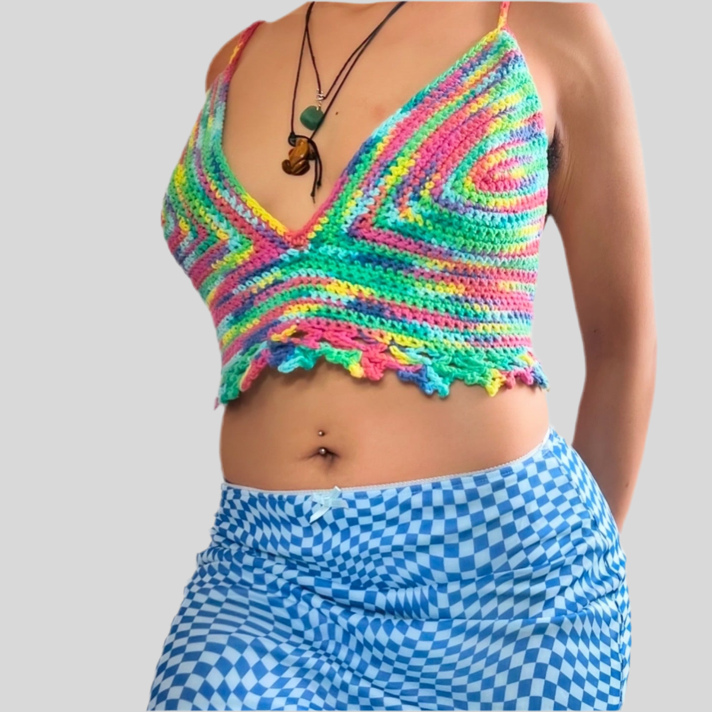 Rainbow Starr Top - Handmade Crochet Tops & Bralettes