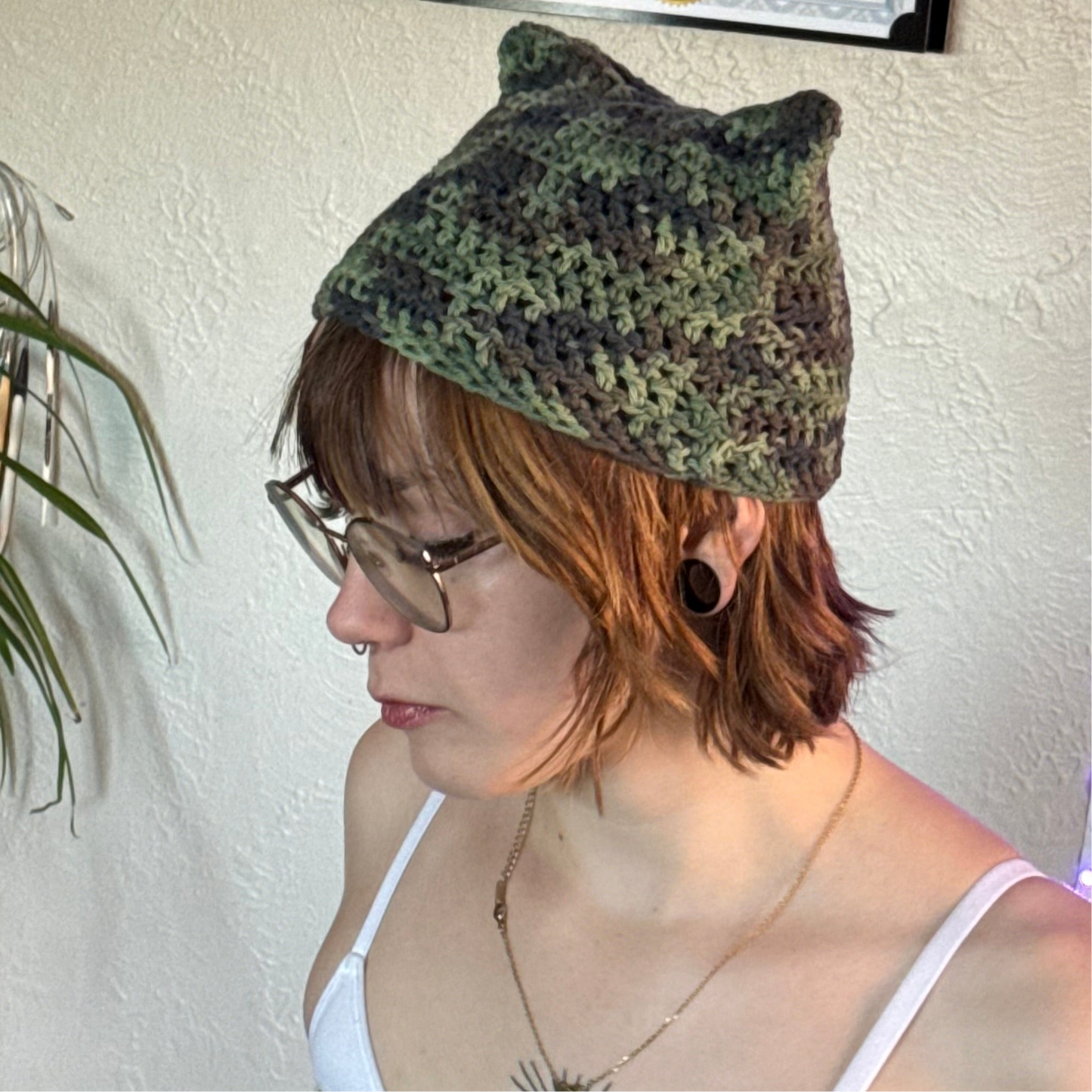 Handmade Cotton Cat Hat (Solid)